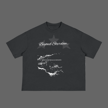 Black "Destiny" Boxy Tee