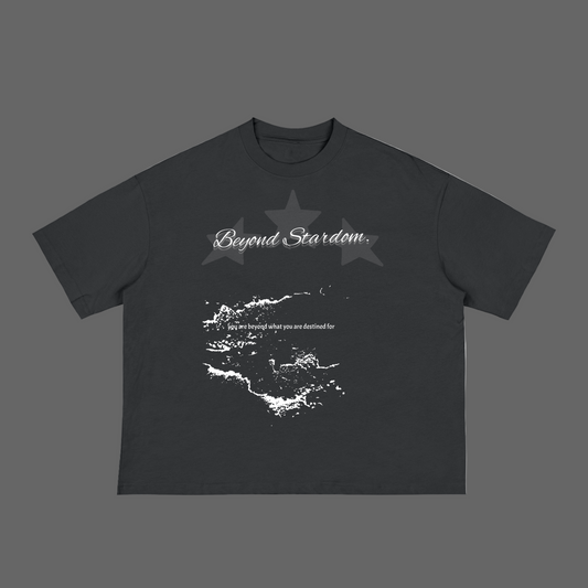 Black "Destiny" Boxy Tee