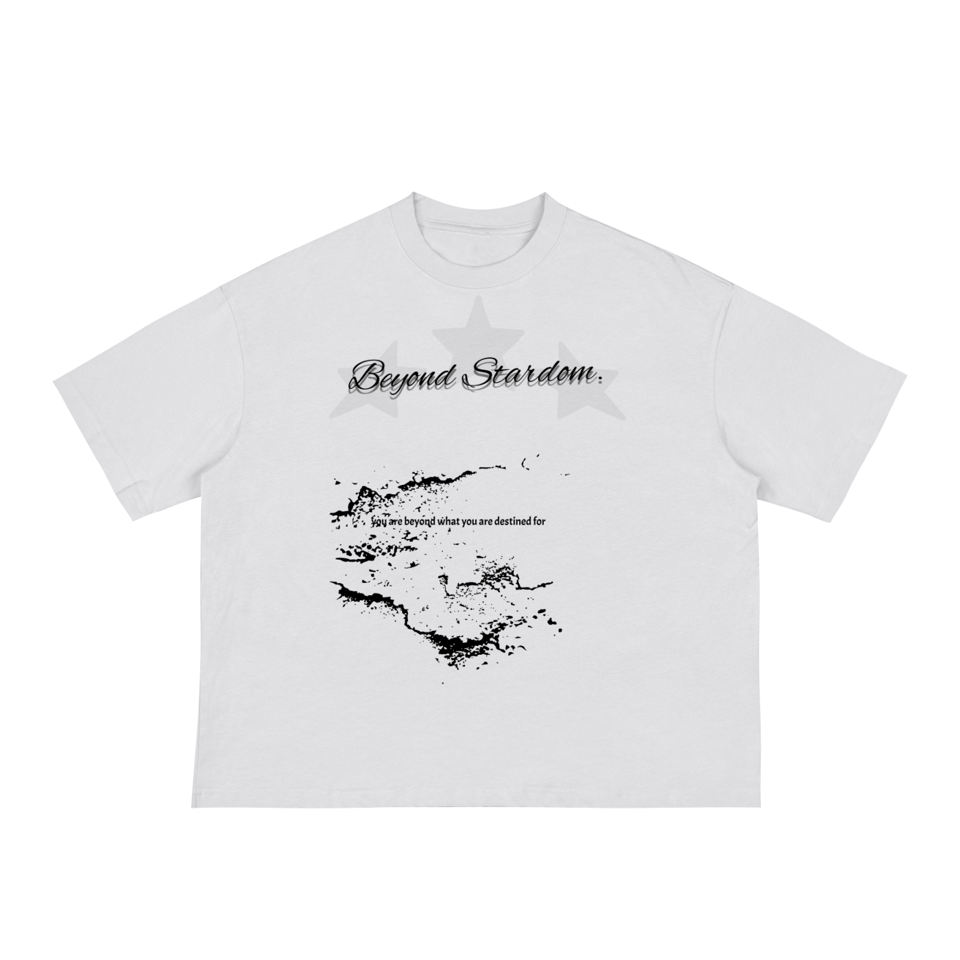 White "Destiny" Boxy Tee